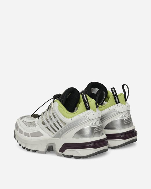 Salomon White Acs Pro Sneakers Lunar Rock Plum Citron for men