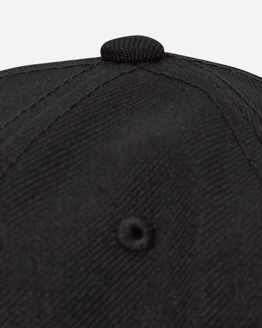 Anything Black Speedball Logo Flat Brim Hat for men