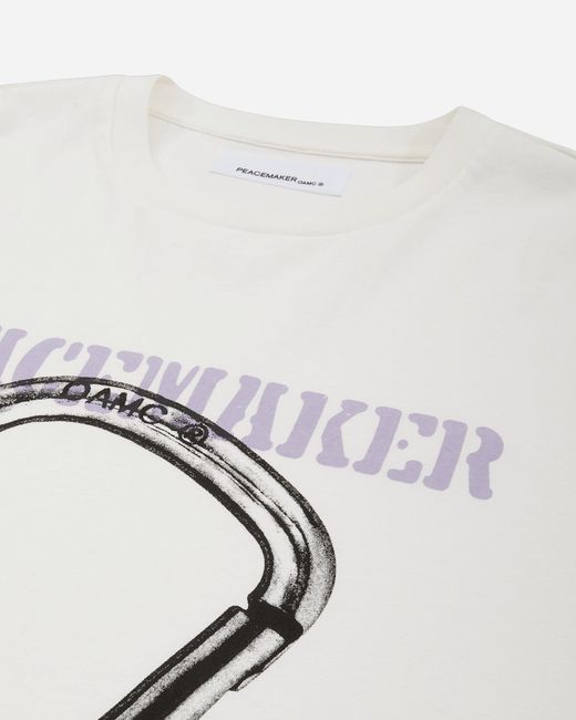 Oamc Peacemaker White Men S Carabinier Print Loose Fit T-shirt for men