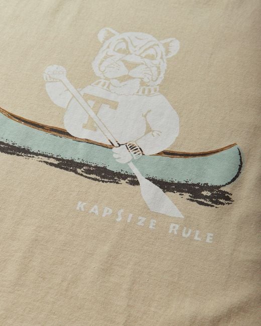 Kapital Natural S 20/-Jersey Ringer T-Shirt (T Tiger) for men