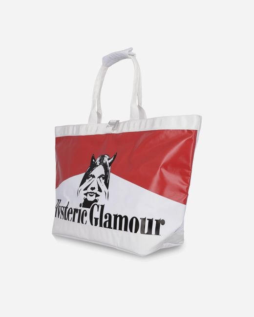 Hysteric Glamour Red Tarp Tote Bag for men