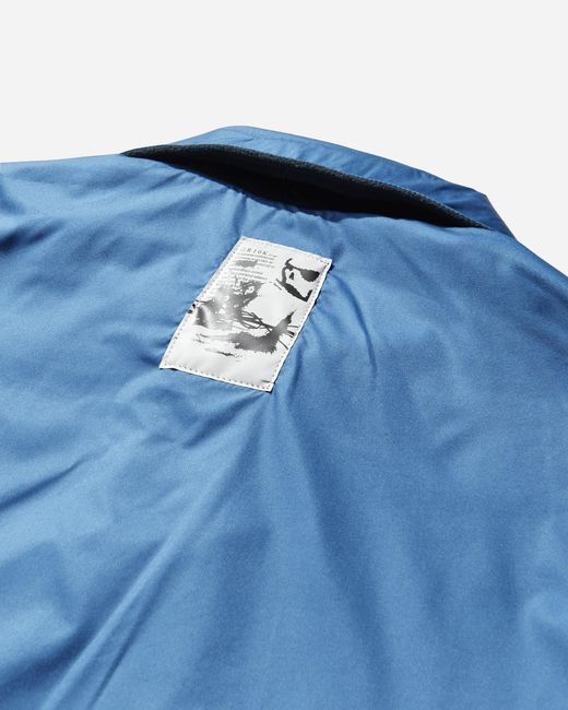 GR10K Blue Men S Collar Reversible Fleece Jacket Forest for men