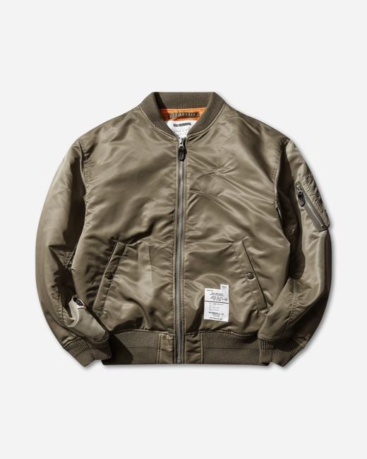 Neighborhood Green Men S Ma-1 Flight Jacket Mod Olive Drab for men
