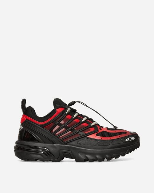 Salomon Red Acs Pro Sneakers / Flame Scarlet / Silver for men