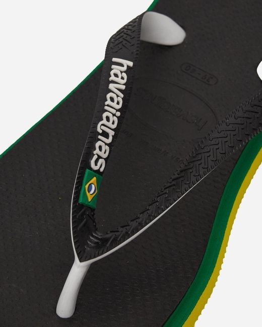 Havaianas Green Brasil Twist Flip Flops