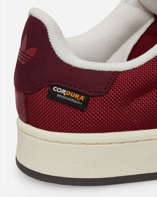 Adidas Brown Campus 00s Sneakers Collegiate Burgundy / Off White for men