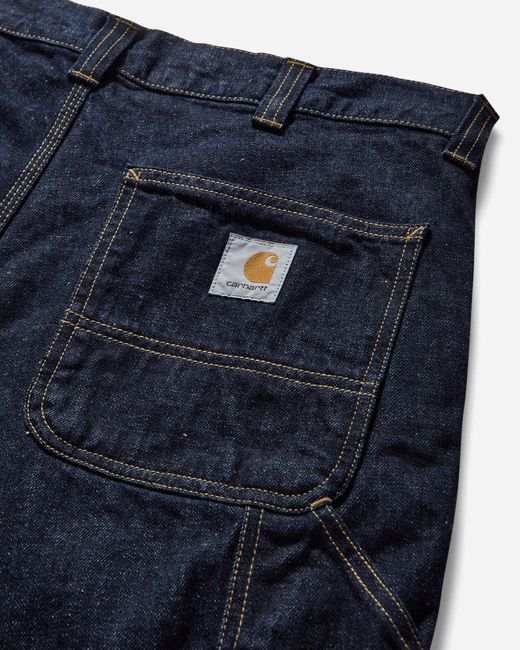Carhartt Blue Men S Og Single Knee Shorts (rinsed) for men