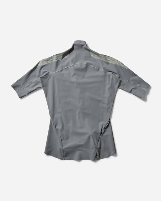 JOHANNA Paris Gray Women S Zip Top / Lime Cream