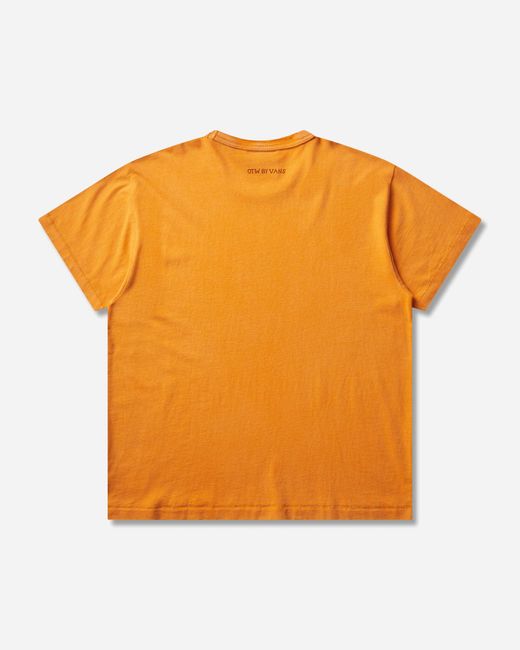 Vans Orange Julian Klincewicz Washed T-Shirt Pepper for men