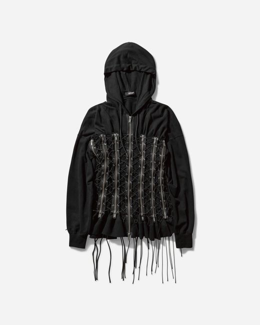 Undercover Black Women S Corset Zip Hoodie