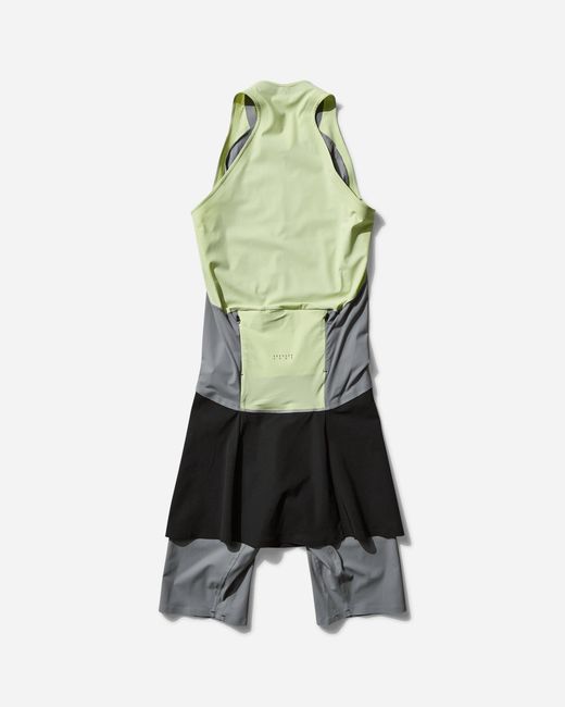 JOHANNA Paris Gray Women S Sprint Dress Lime Cream /