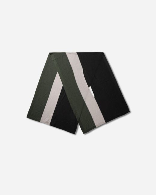 Kiko Kostadinov Black Sigo Knit Scarf for men
