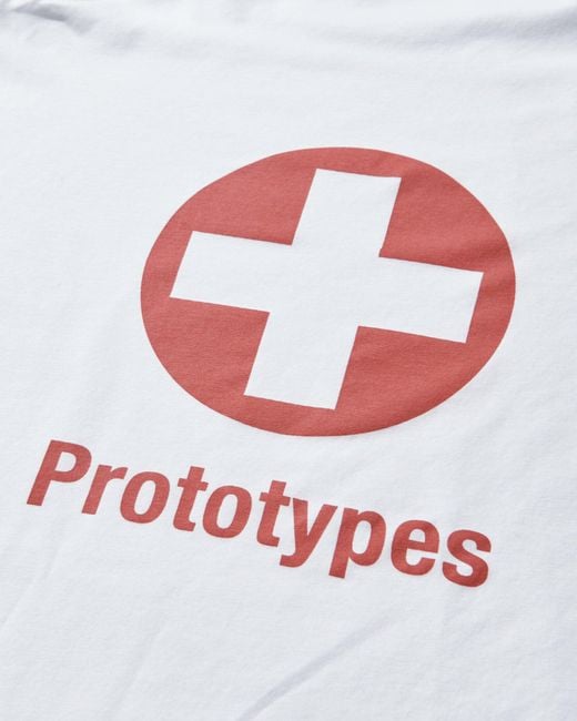 PROTOTYPES White Women S Swiss Cross Twisted Hoodie