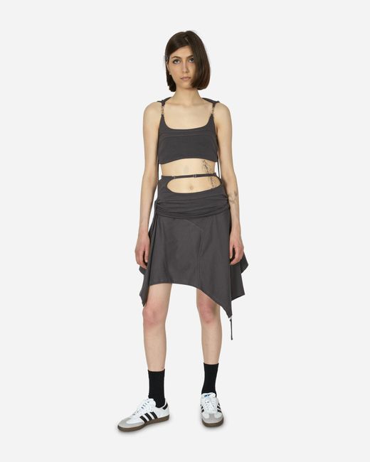 Toile Studios Black System Hooded Bra Charcoal