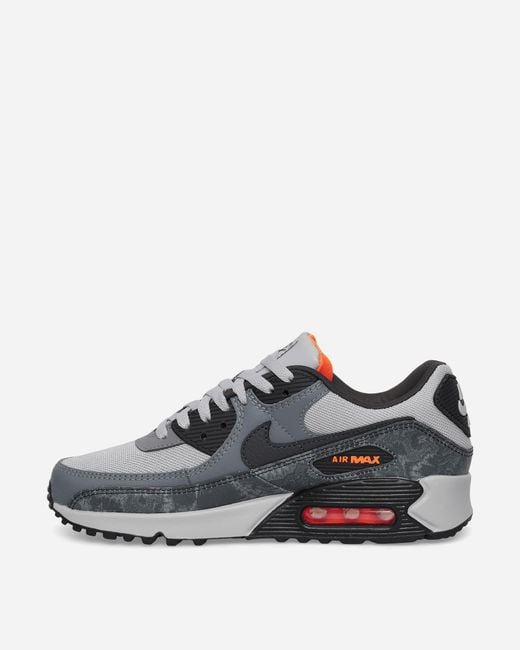Nike Gray Air Max 90 Premium Cinder Cone Sneakers Smoke Grey / Black for men