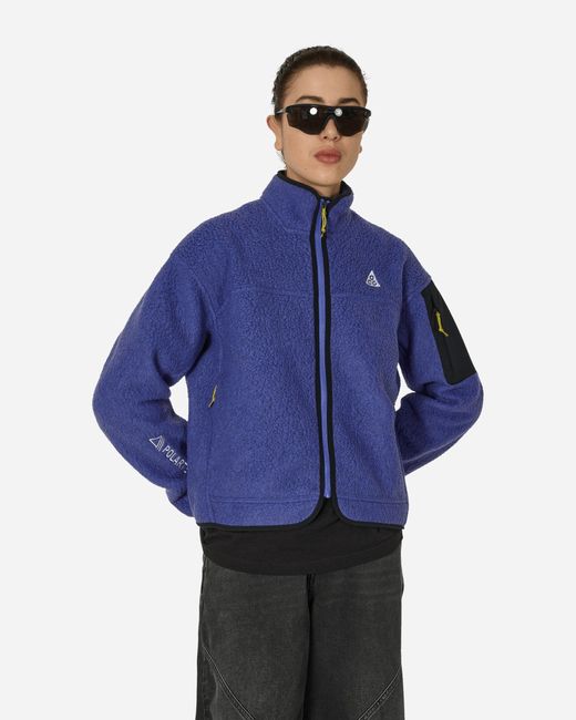 Nike Blue Acg Arctic Wolf Fleece Jacket Persian Violet
