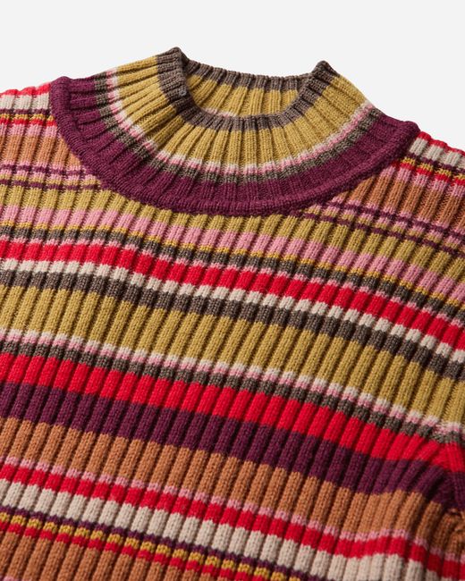 Dries Van Noten Red S Ribbed Wool Sweater for men