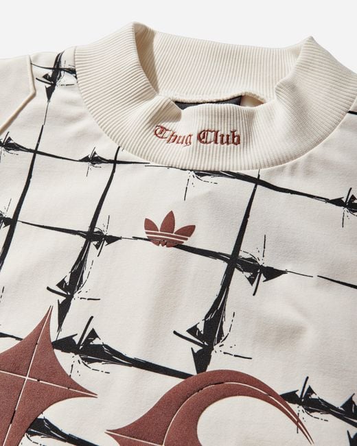 Adidas Natural S Thug Club Goalie Longsleeve T-Shirt Cream for men