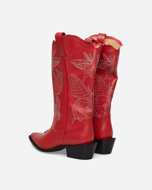 Undercover Red Women S Leather Western Boots