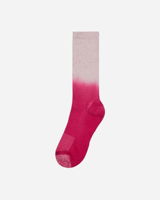 Nike Pink Everyday Plus Cushioned Crew Socks / Cream for men