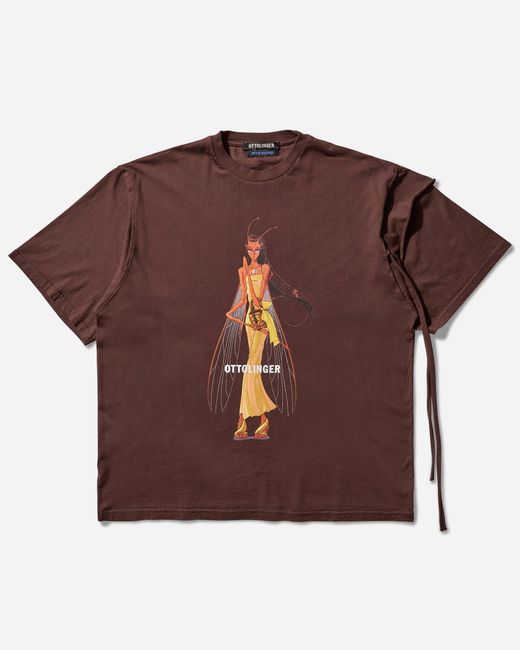 OTTOLINGER Brown Women S Julien Ceccaldi Deconstructed Boxy T-shirt Dark Wash