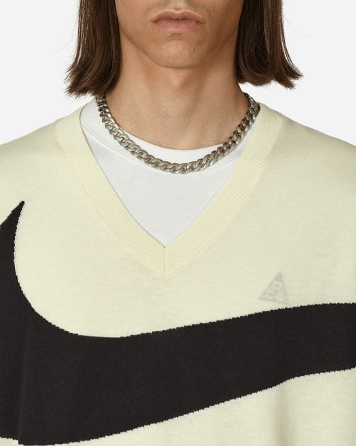 Nike Natural Swoosh Sweater Vest Coconut Milk for men