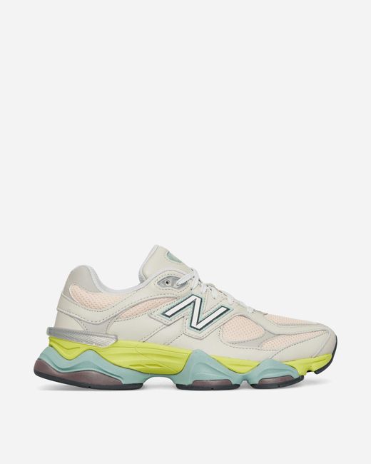 New Balance Green 9060 Sneakers Moonbeam Grey / Lime for men