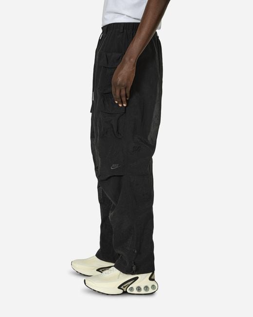 Nike Black Tech Pack Woven Mesh Cargo Pants for men
