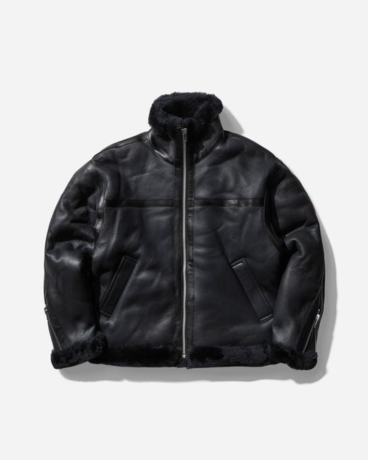 Cav Empt Black S Sheepskin Bomber Jacket for men