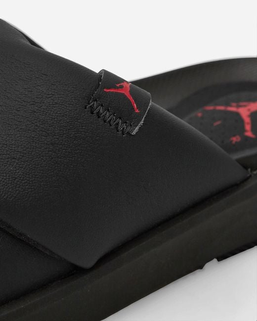 Nike Wmns Jordan Sophia Slides Off Noir / Black / Fire Red for men