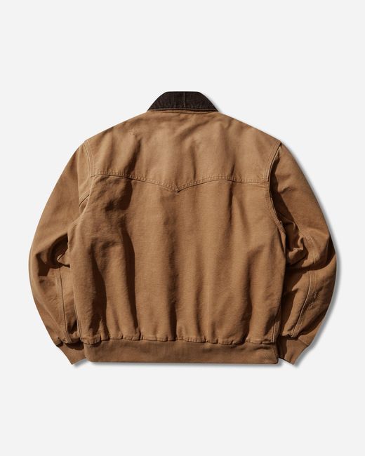 Carhartt Brown S Og Santa Fe Jacket Hamilton Tobacco (Grind Washed) for men