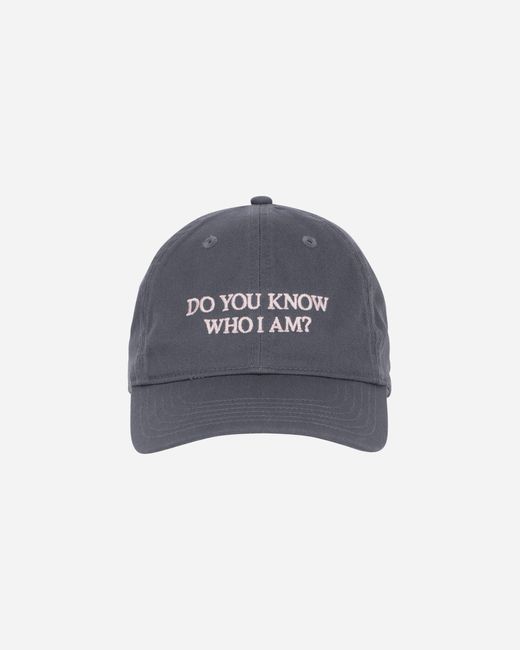 IDEA BOOK Blue Do You Know Who I Am? Hat Charcoal for men