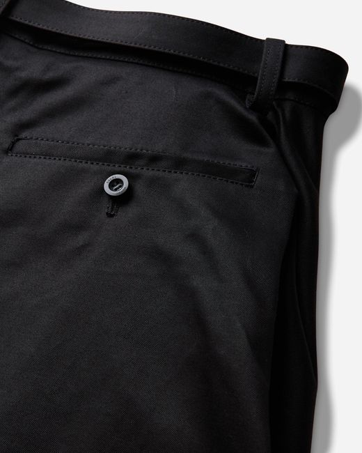 Sacai Black S Layered Cotton Chino Pants for men