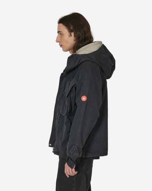 Cav Empt Overdye Hood Zip Jacket Charcoal in Black for Men | Lyst