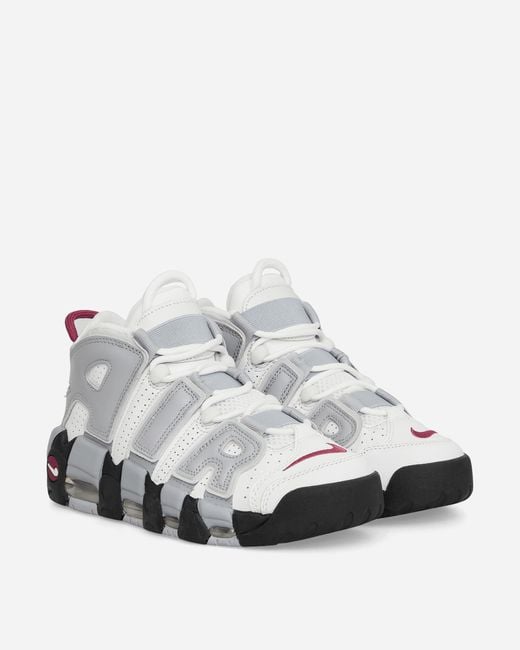 Nike Wmns Air More Uptempo Sneakers Rosewood / Wolf Grey in White | Lyst