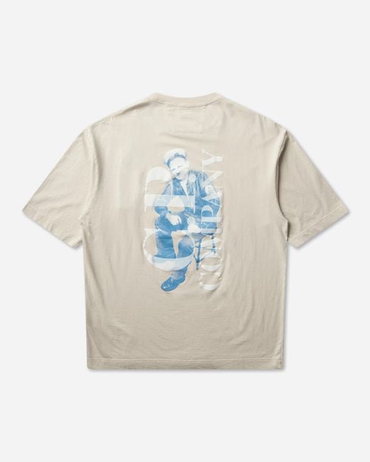 C P Company Blue Men S 30/1 Jersey British Sailor T-shirt Silver Brich for men