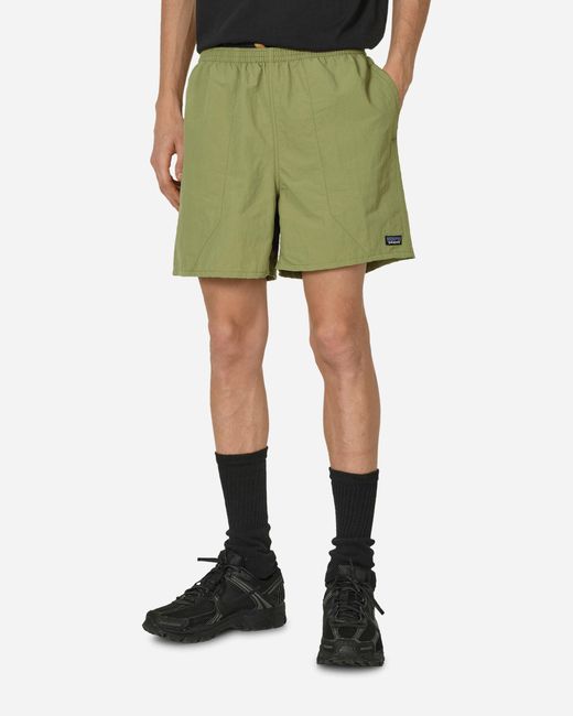 Green patagonia shorts sales