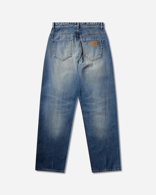 MM6 by Maison Margiela White S Distressed Straight Leg Jeans Medium for men