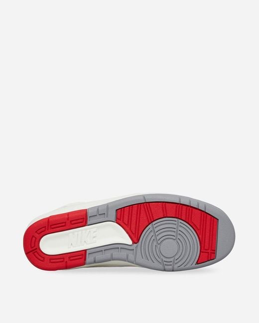 Nike White Air Jordan 2 Retro (Gs) Sneakers / Fire / Fir / Sail for men