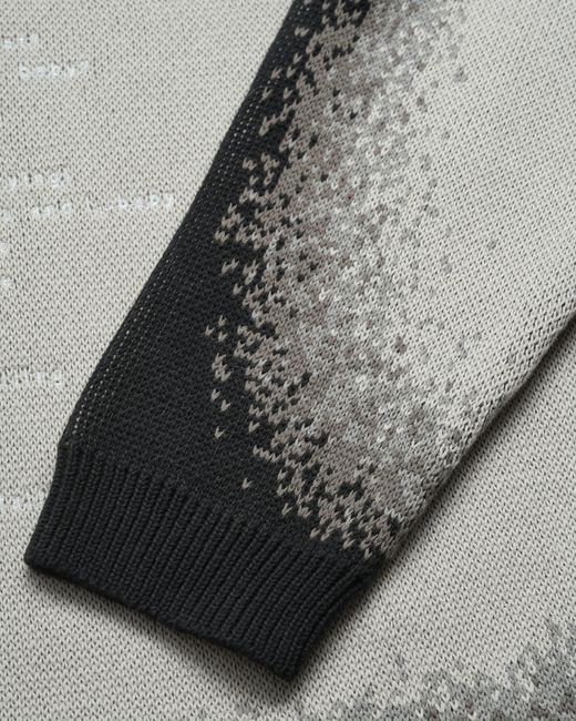 Stills Gray Ordinary Jacquard Knit Sweater for men