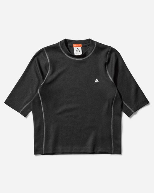 Nike Black Women S Acg Chinati Dri-fit Adv T-shirt / Anthracite