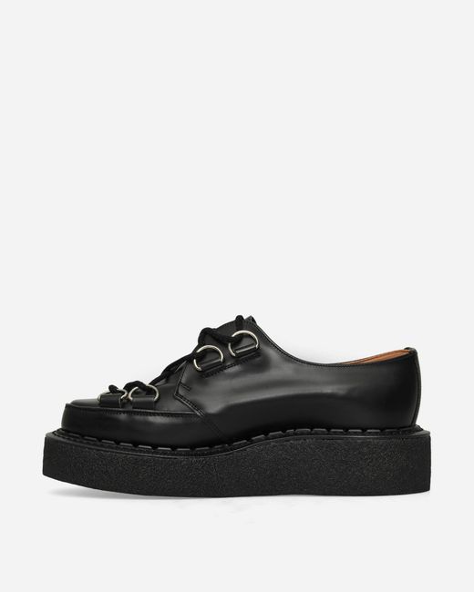 George Cox Black Tie-Down Skipton Creepers for men
