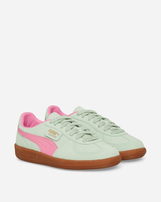 PUMA White Palermo Og Sneakers Fresh Mint / Fast Pink for men