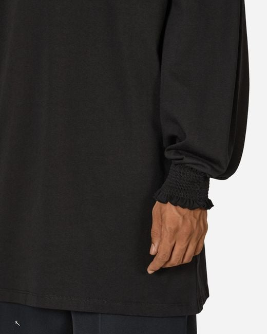 Random Identities Black Ruffle Longsleeve Dress for men