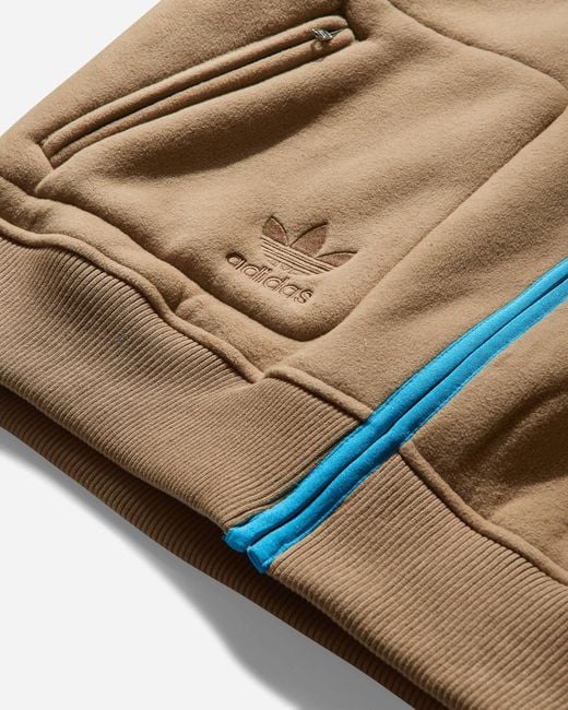 Adidas Brown S Wales Bonner Fleece Jacket Cardboard for men