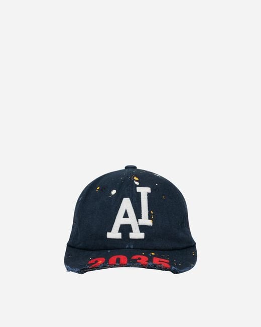 PROJECT G/R Blue Wide Throwback Cap Navy for men
