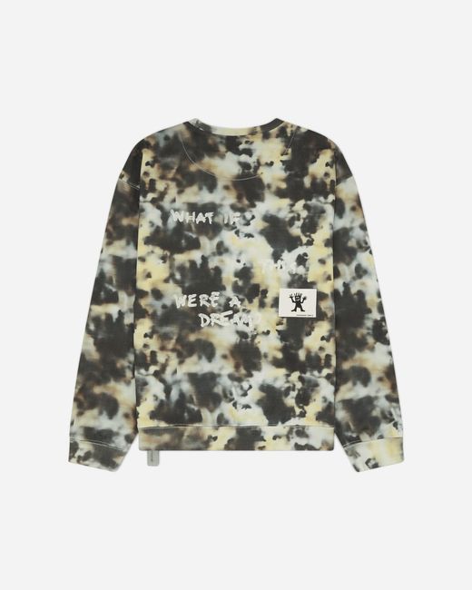 Oamc Peacemaker Green Men S Loose Fit Crewneck Sweatshirt Military Camo for men
