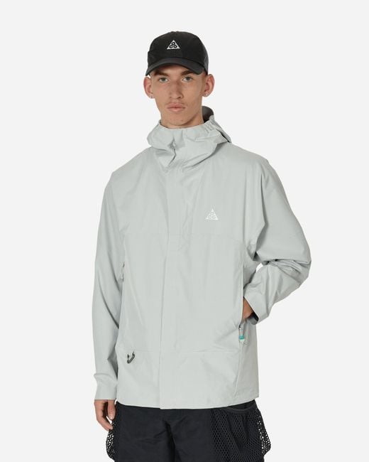 Nike Gray Acg Storm-fit Cascade Rains Jacket Photon Dust for men