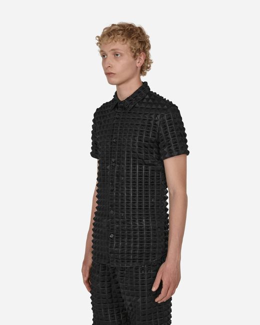 KANGHYUK Black 2.5 Pyramid Embossed Shirt for men