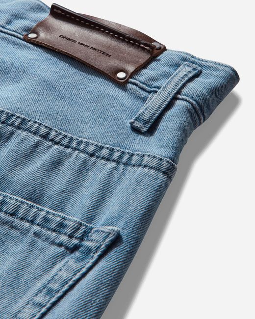 Dries Van Noten Blue Men S Pleated Jeans Light for men